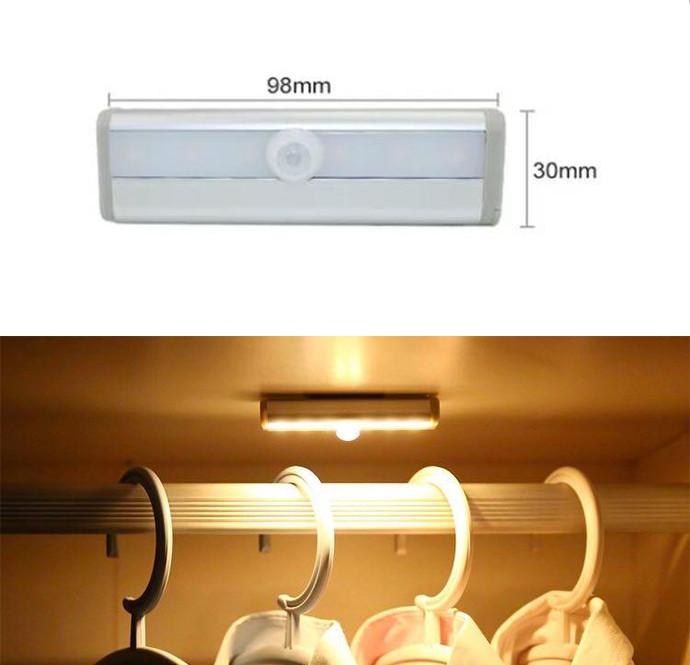 Led-es szekrényvilágítás meleg fényû. usb