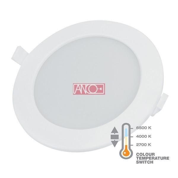 Led panel 6W, kerek, süllyesztett