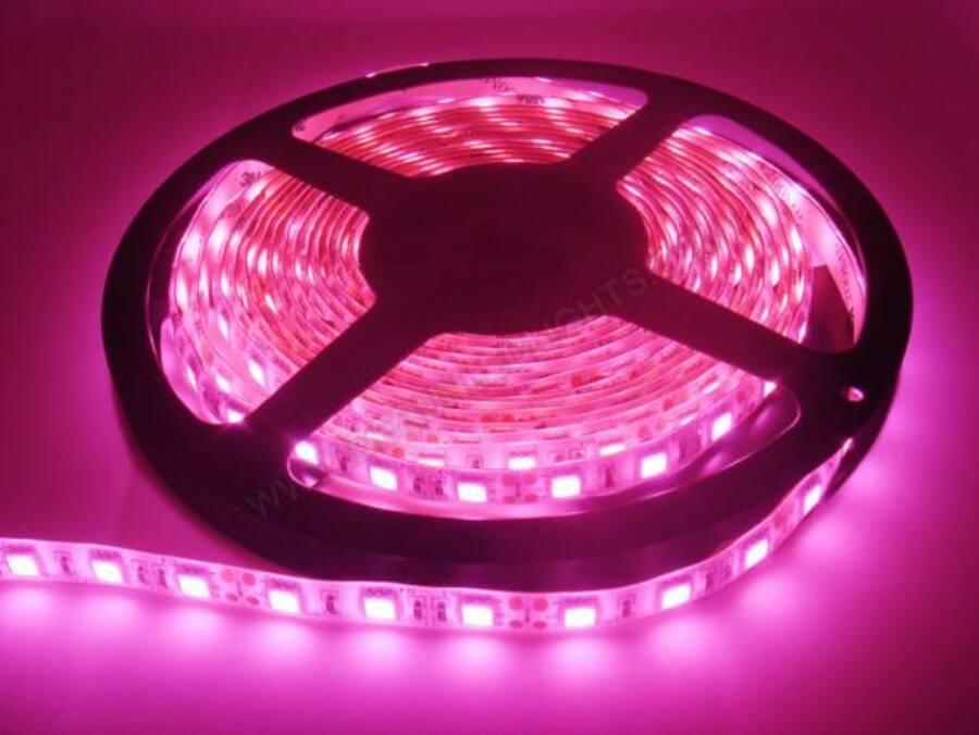 LED SZALAG, 2835 smd 60 led/m RÓZSASZÍN vízálló