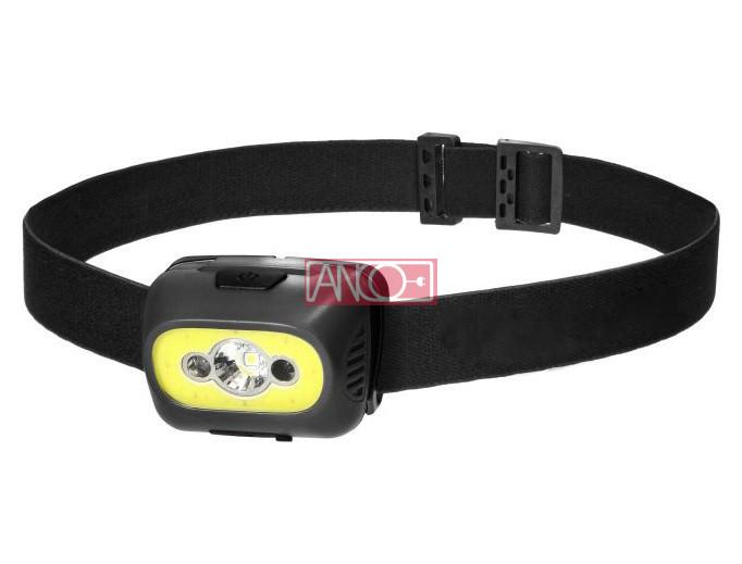 Led tölthető fejlámpa, 3W, 350lm