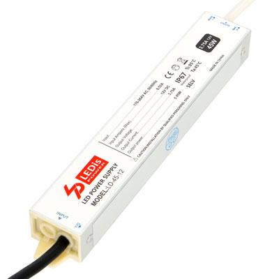 LEDis LED tápegység 12 Volt (45W/3.75A) IP67, LEDis vízálló tápegység