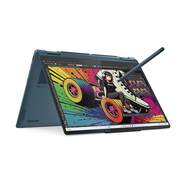 LENOVO Yoga 7 2-in-1 14AKP10, 14.0" 2.8K Touch, AMD Ryzen AI 7 350, 32GB, 1TB SSD, NoOS, Tidal Teal, PEN