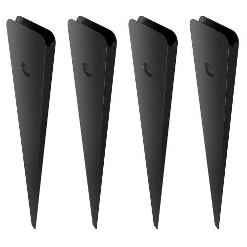 Lépcsőházi Fém Korlátoszlop Szatén Fekete 820,1×25,4×5,08 mm