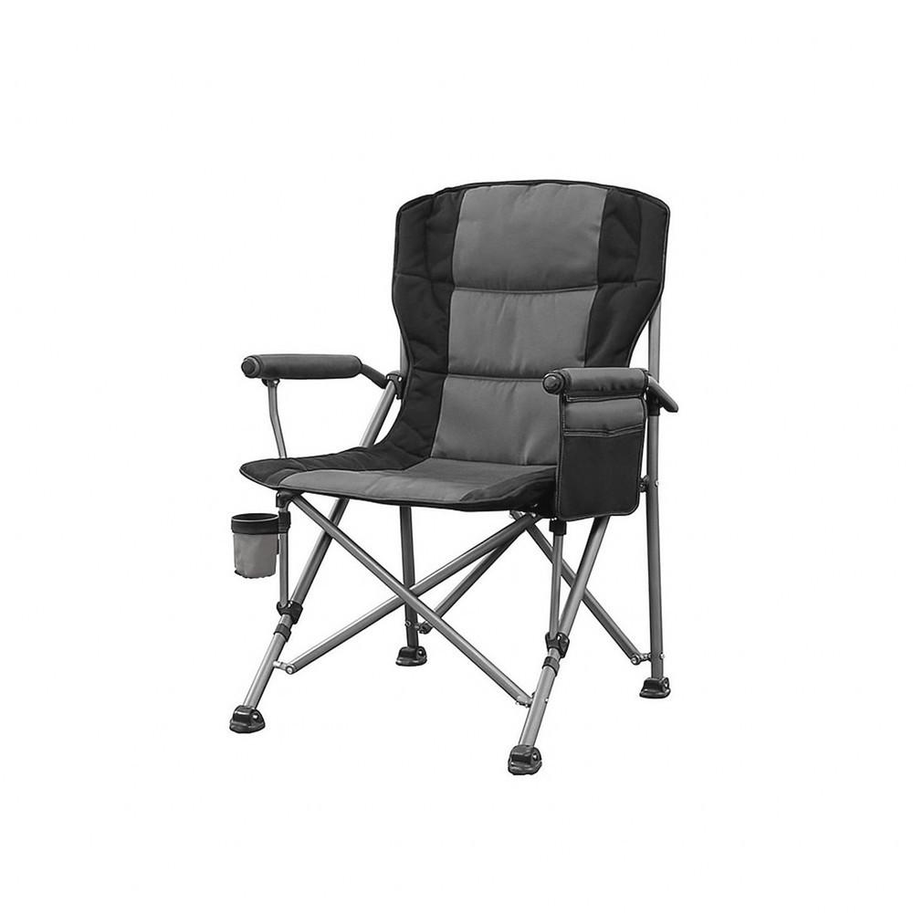 Leziter Comfort Plus karfás horgász szék pohártartóval szürke