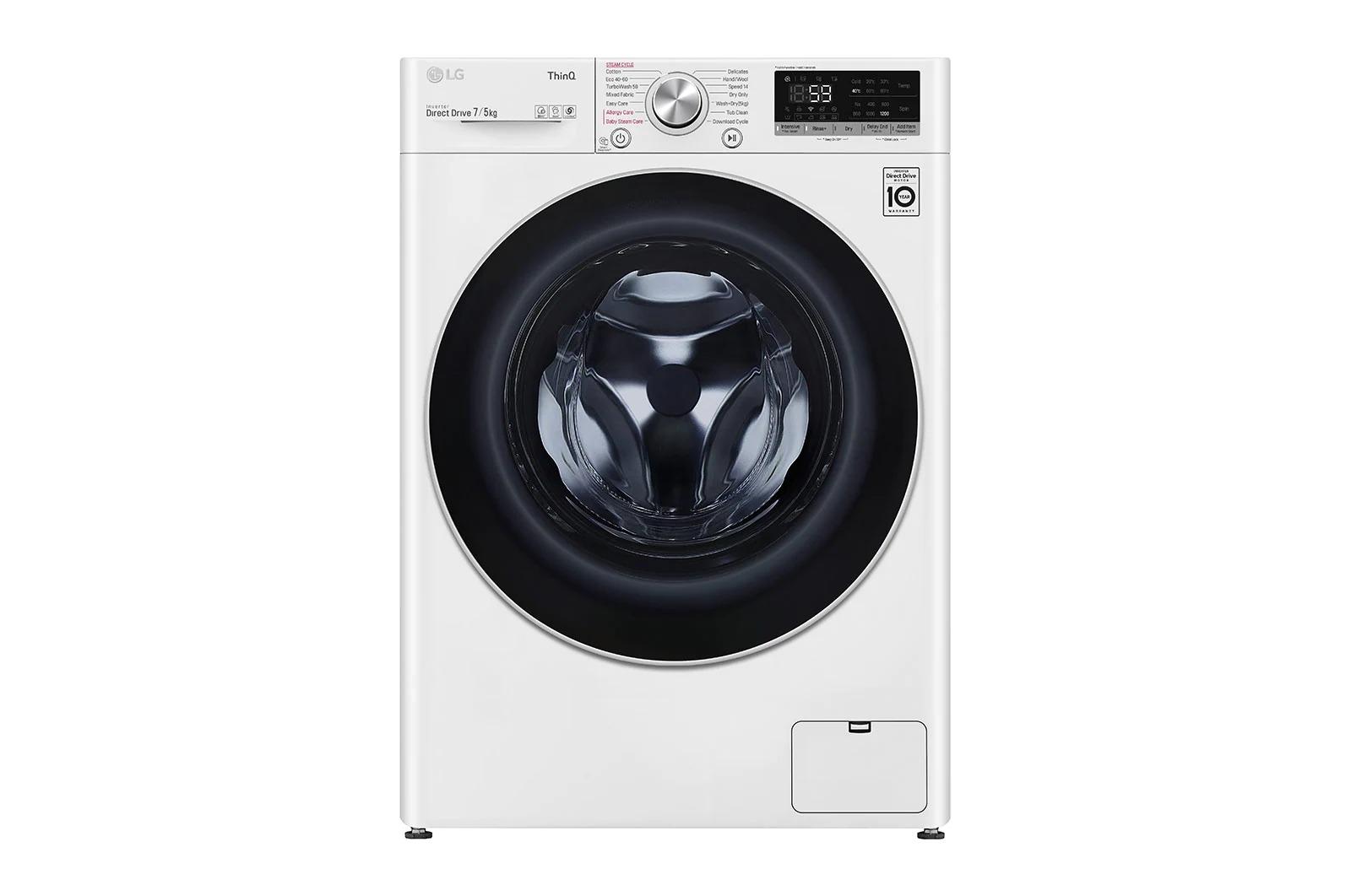 LG F2DV5S7S1E keskeny mosó-szárítógép 7/5 kg 1200/p