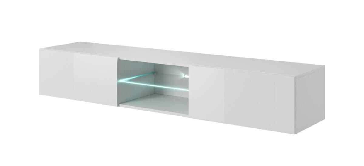 Livo RTV-180w fali tv-állvány, fehér