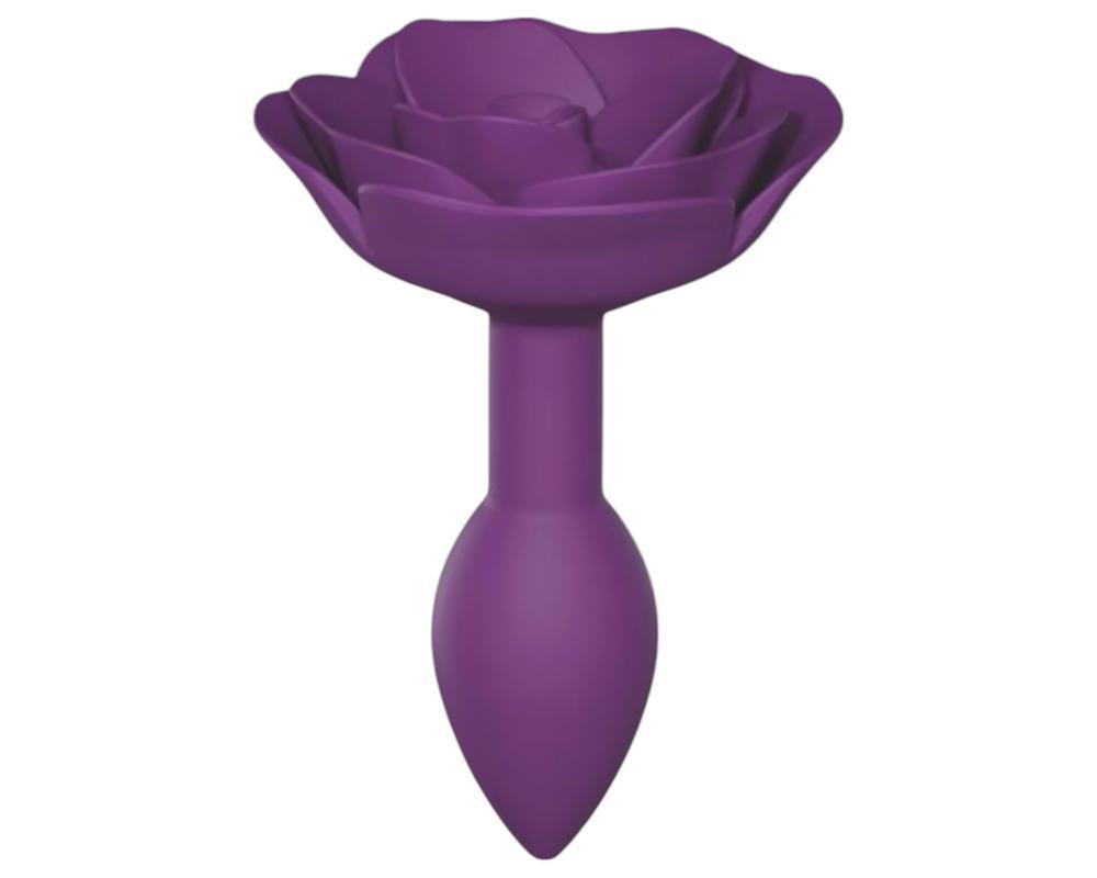 Love to Love Open Roses S - szilikon anál plug (lila)