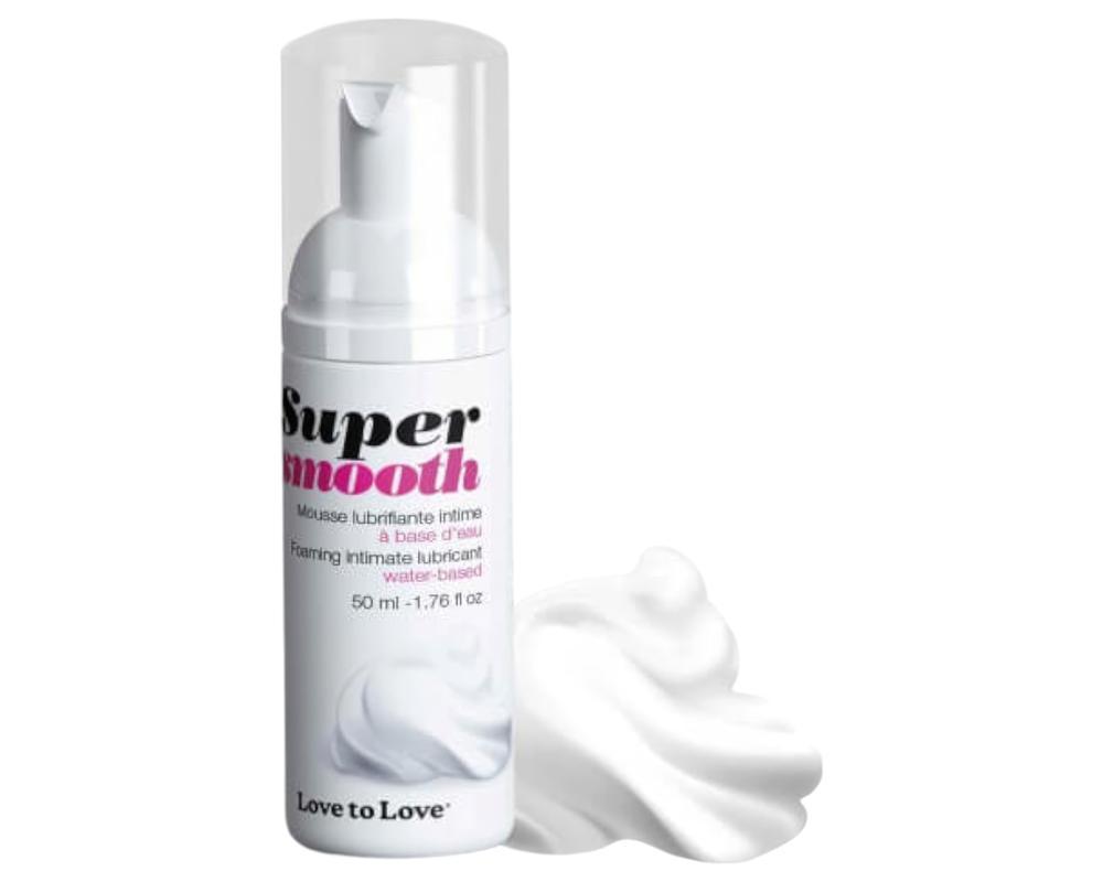 Love to Love Super Smooth - vízbázisú síkosító hab (50ml)