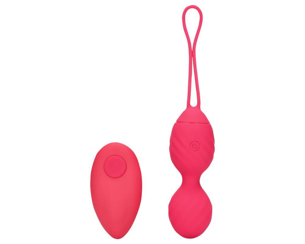Loveline - barázdált vibrációs gésagolyó (pink)