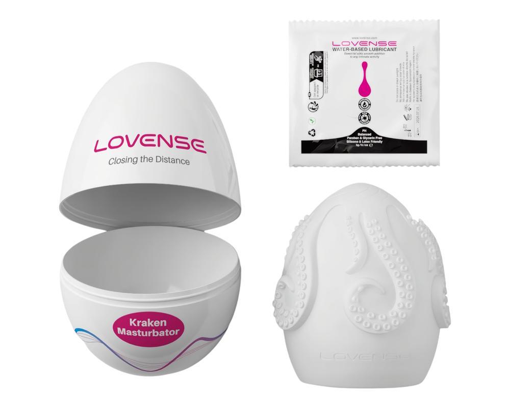 LOVENSE Kraken - tojás maszturbátor - 1db (fehér)