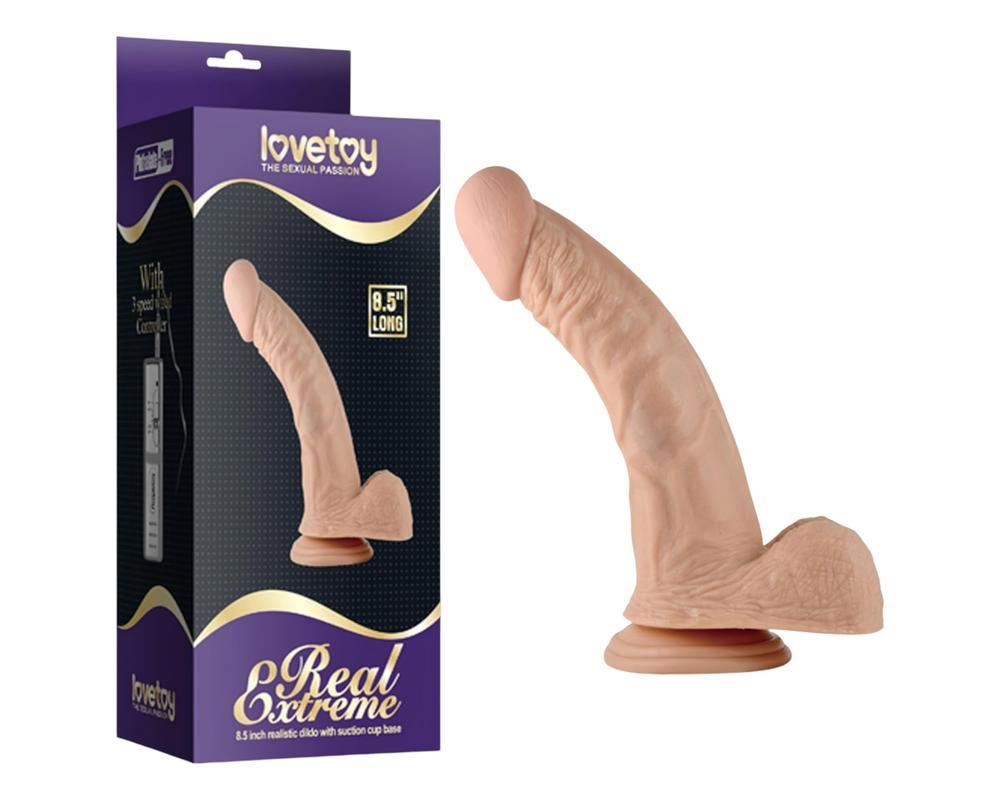 Lovetoy Real Extreme - G-pont dildó - 21cm (natúr)