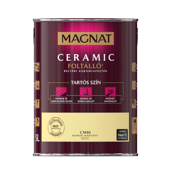 MAGNAT CERAMIC 5L BELTÉRI FALFESTÉK HOMOK MÁRVÁNY CM40