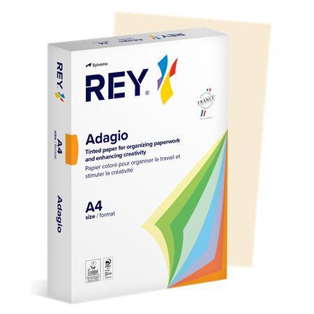 Másolópapír, színes, A4, 80 g, REY "Adagio", pasztell csontszín