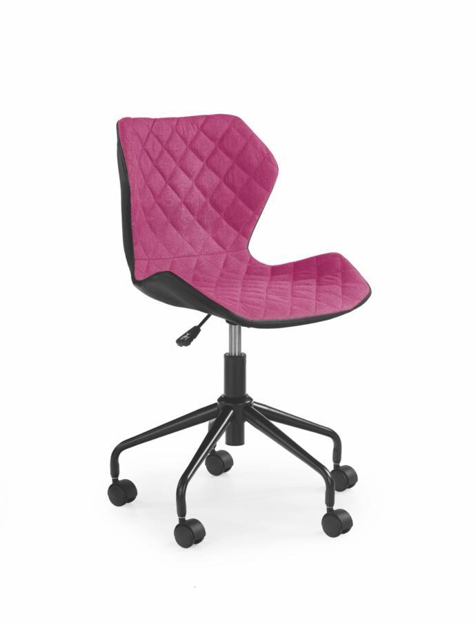 MATRIX gyerek forgószék, fekete / pink