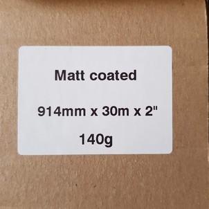  Matt Coated 140g 914mm x 30m 