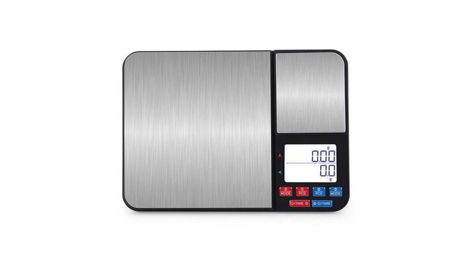MC-10-500 (500g/0,01g és 10kg/1g) duál digitális precíziós mérleg sok mértékegységgel, darabszámlálással - 2év garancia