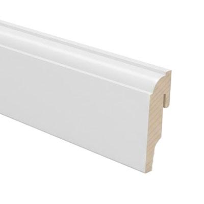 MDF fóliázott parkettaszegélyléc (12x80 mm) fehér, sima felület - 240 cm
