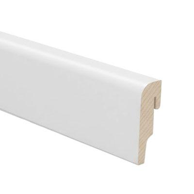 MDF fóliázott parkettaszegélyléc (19x59 mm) fehér, sima felület - 240 cm