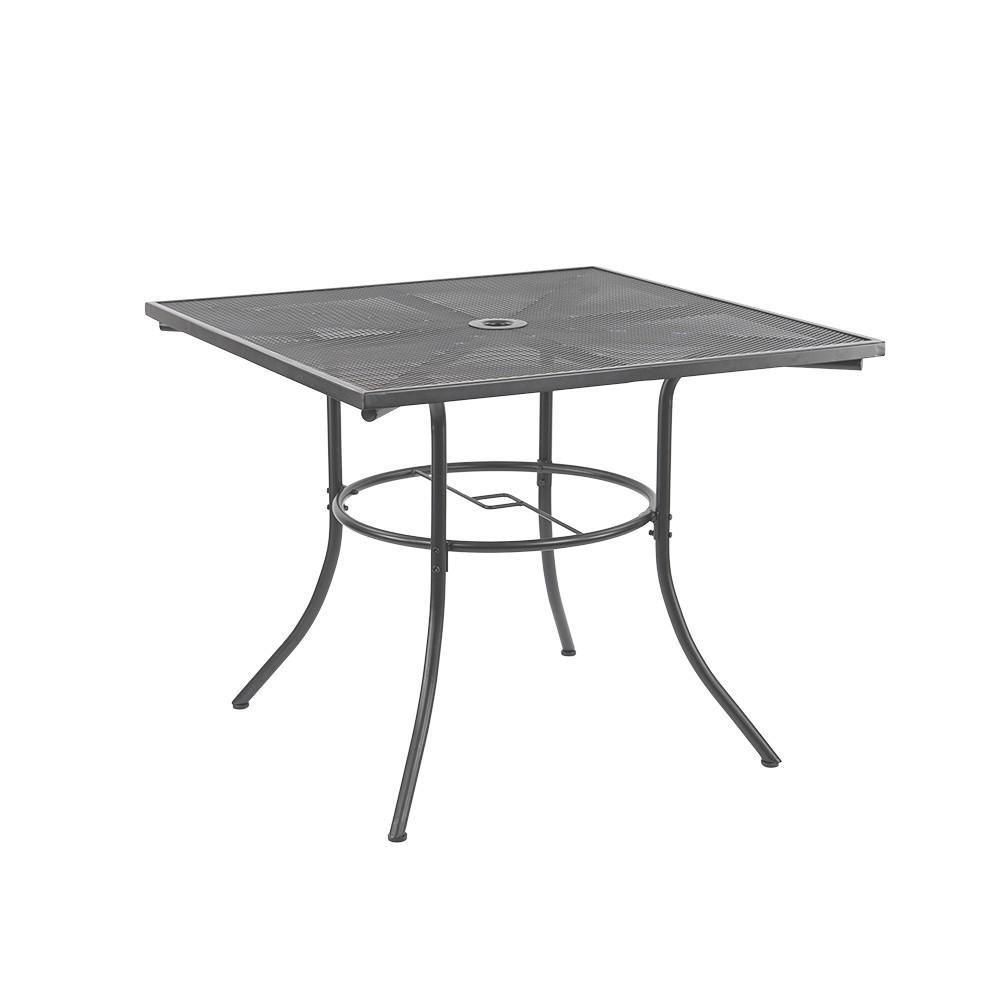 Melfi fém mesh kerti asztal 91,5x91,5x71 cm antracit