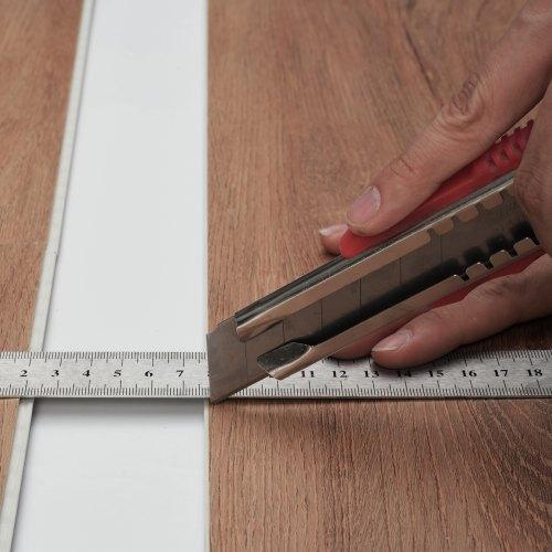 Mélybarna Faerezetes Kattintható Vinil Padlólap 1220 x 185 mm 5,5 mm