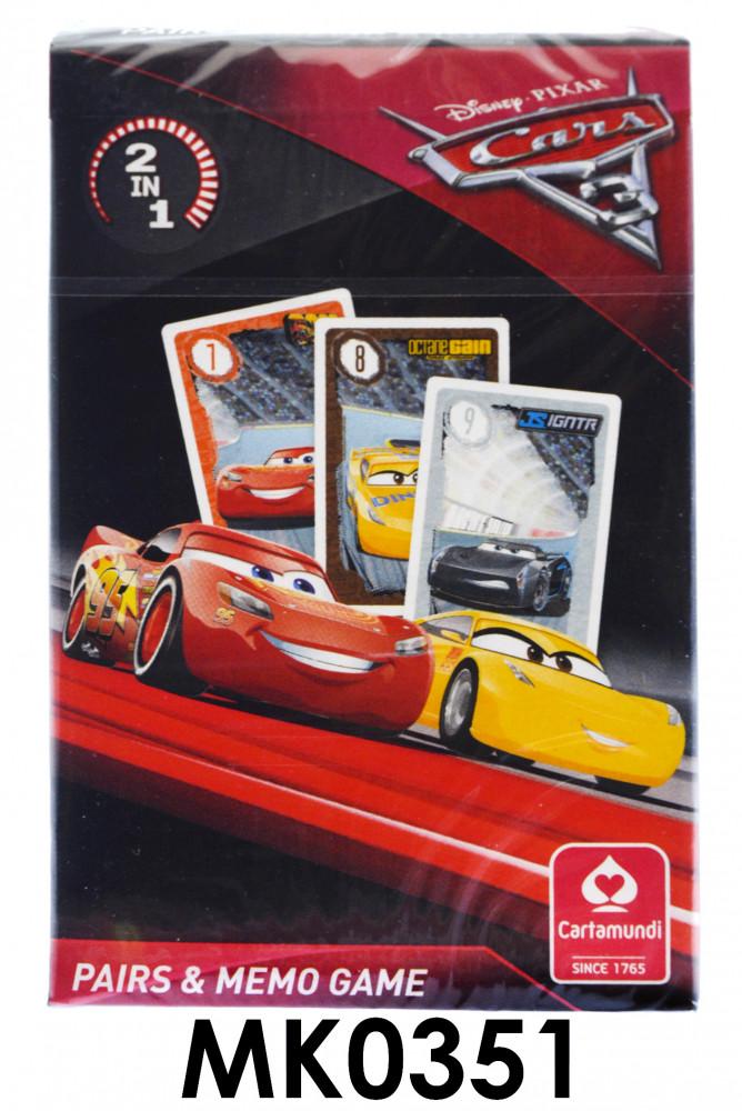 Memória kártya, Cars3- Verdák, MINI, Fekete Péter, 6x9 cm dobozban