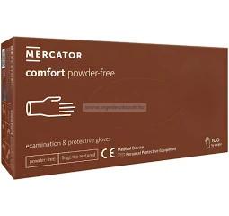 MERCATOR comfort púdermentes latex vizsgálókesztyű M 100db