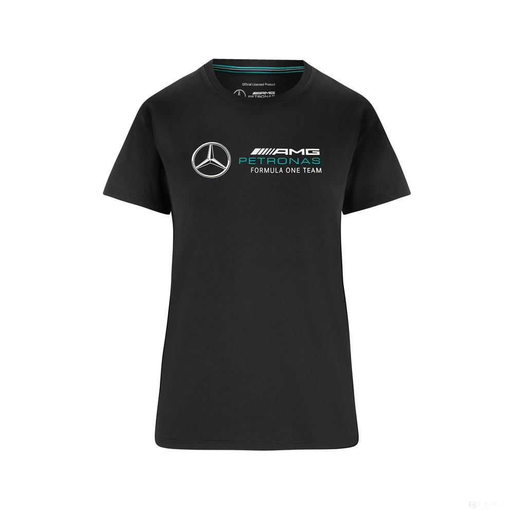Mercedes Női Póló, Large Logo, Fekete, 2022