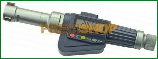 MIB 02030150 Digitális három pontos furatmikrométer, beállítógyűrű és hosszabbító nélkül, zsákfurat méréshez; 6-8mm