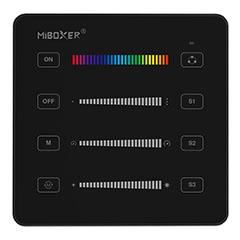 MiLight B6-B SPI DRGB Fali elemes távirányító panel digitális (futófény) LED szalagokhoz, fekete