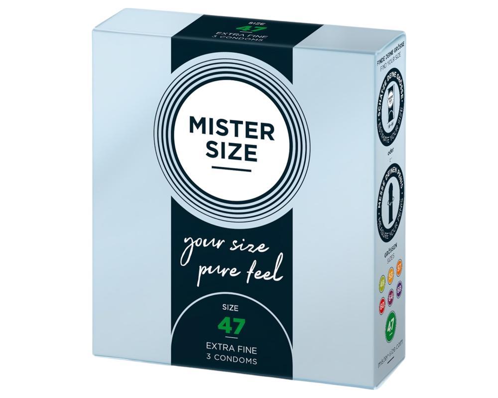 Mister Size vékony óvszer - 47mm (3db)