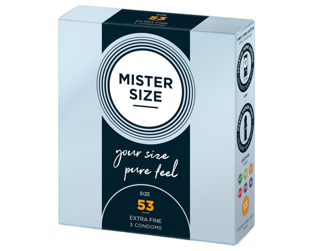 Mister Size vékony óvszer - 53mm (3db)