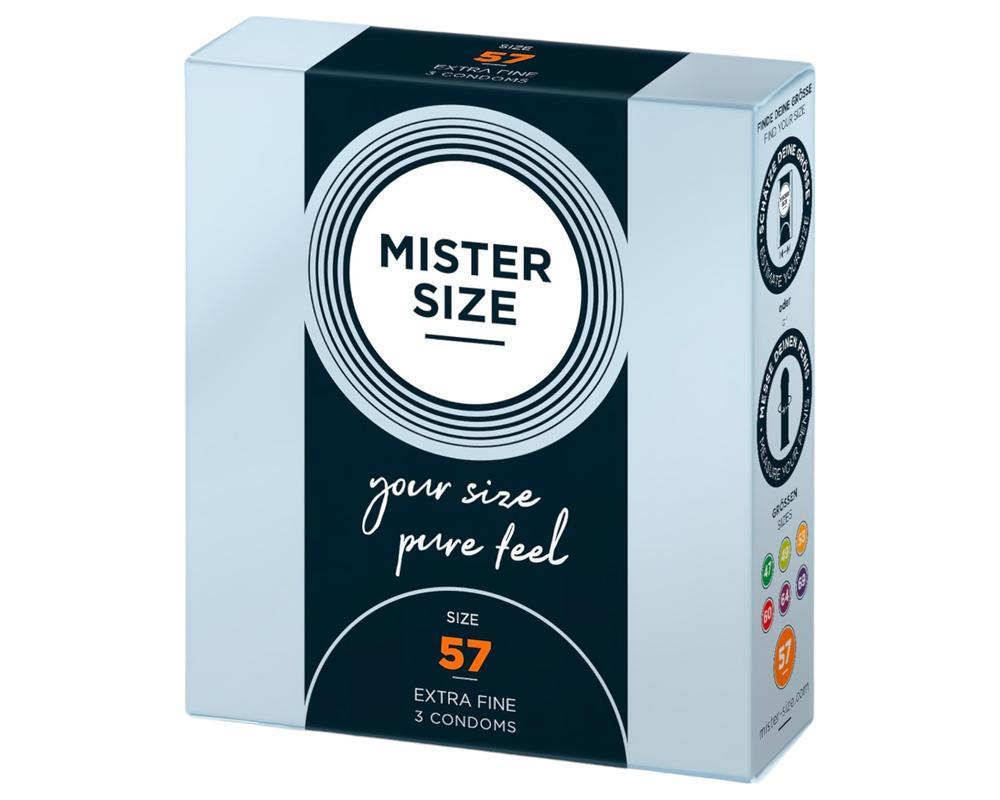 Mister Size vékony óvszer - 57mm (3db)
