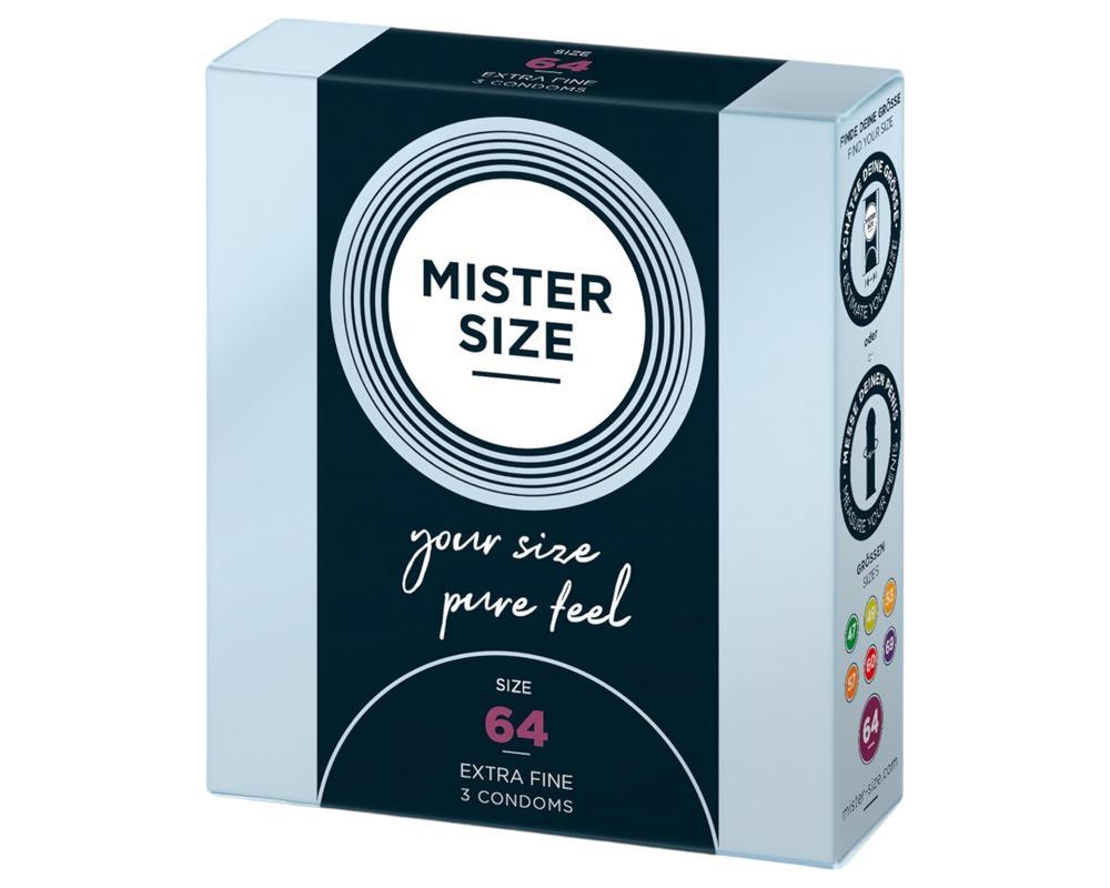 Mister Size vékony óvszer - 64mm (3db)