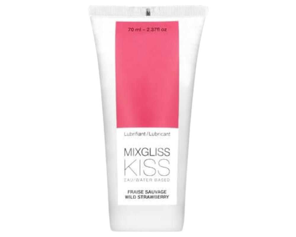 Mixgliss Kiss Wild - vízbázisú síkosító - eper (70ml)