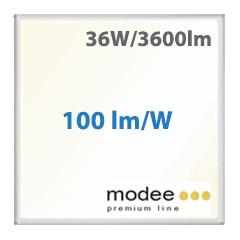 MODEE LED panel (595 x 595 mm) 36W - 100Lm/W, természetes fehér, Backlit, süllyeszthető