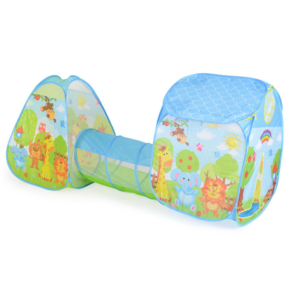 Moni Toys Zoo mintás játszósátor alagúttal