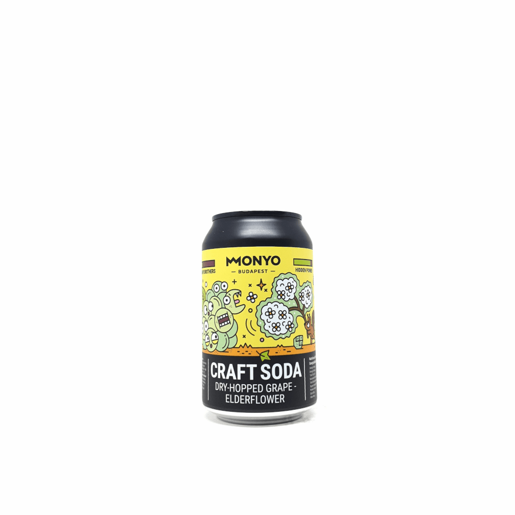 Monyo Dry-Hopped Grape Elderflower Craft Soda 0,33L