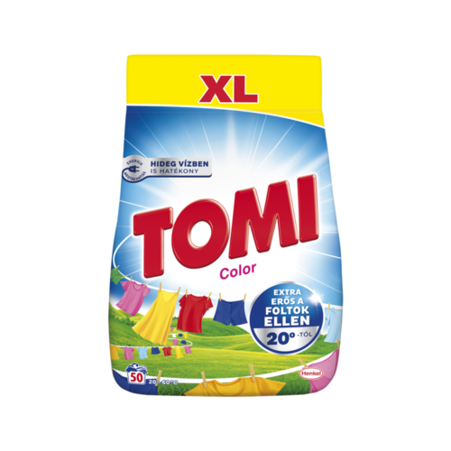 Mosópor 3 kg (50 mosás) színes ruhákhoz Tomi Color
