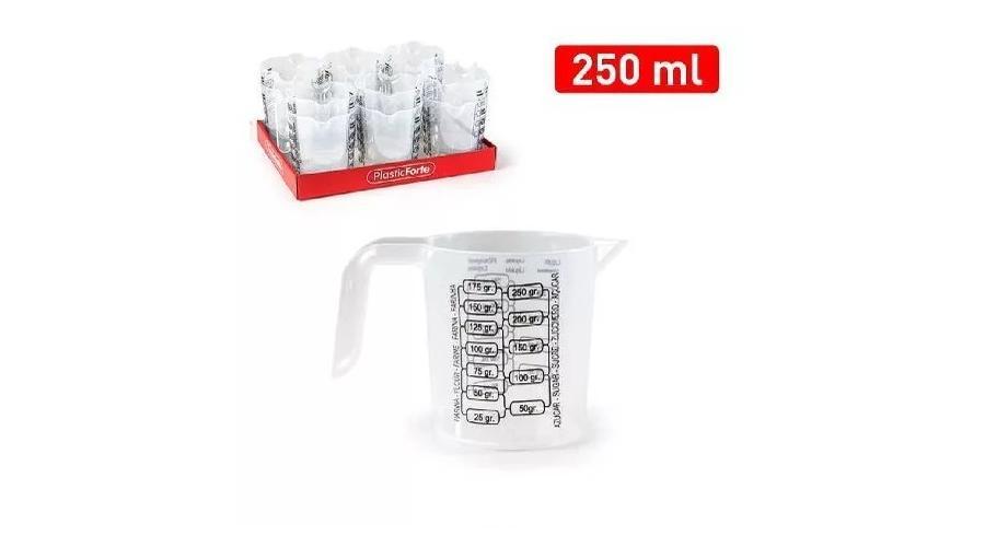 Műanyag mérőkancsó 250 ml