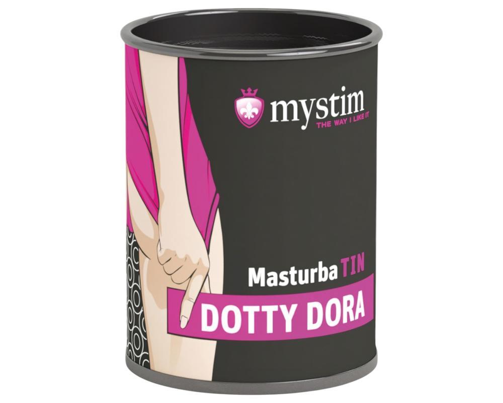 Mystim MasturbaTIN Dotty Dora - pontozott maszturbátor (fehér)