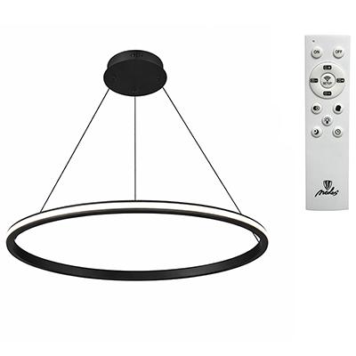 Nedes Fekete csillár TA2305/B (55W LED) - távirányítós LED design csillár + Smart funkció