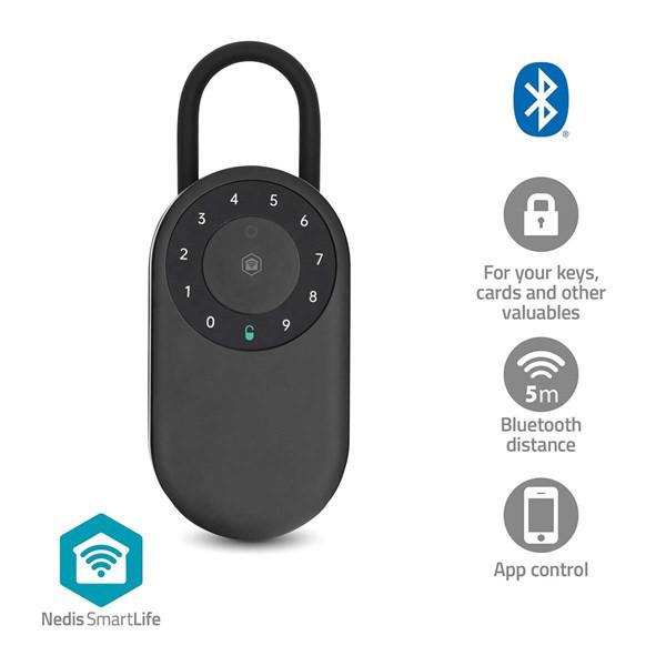 Nedis BTHKB11BK kültéri okos kulcs széf, Bluetooth®, IPX65