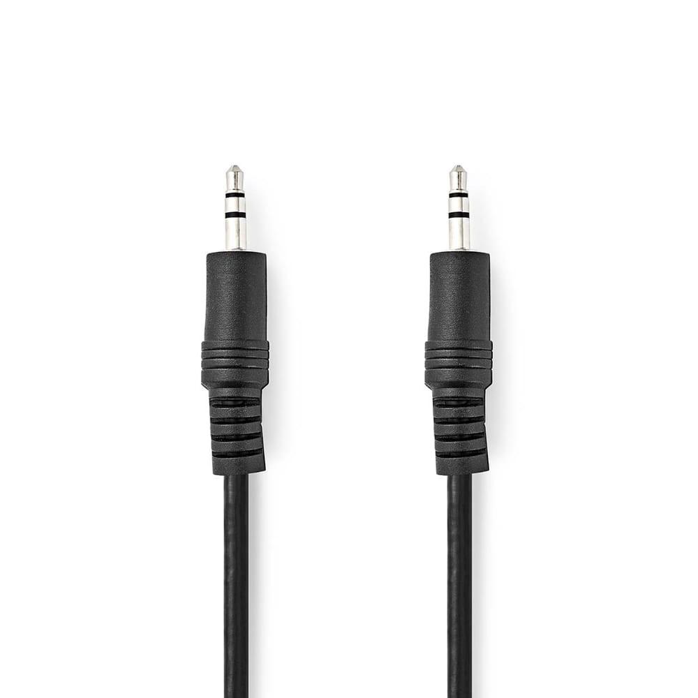 Nedis sztereó audio kábel 3.5mm jack apa - jack apa 3m, fekete - CAGP22000BK30