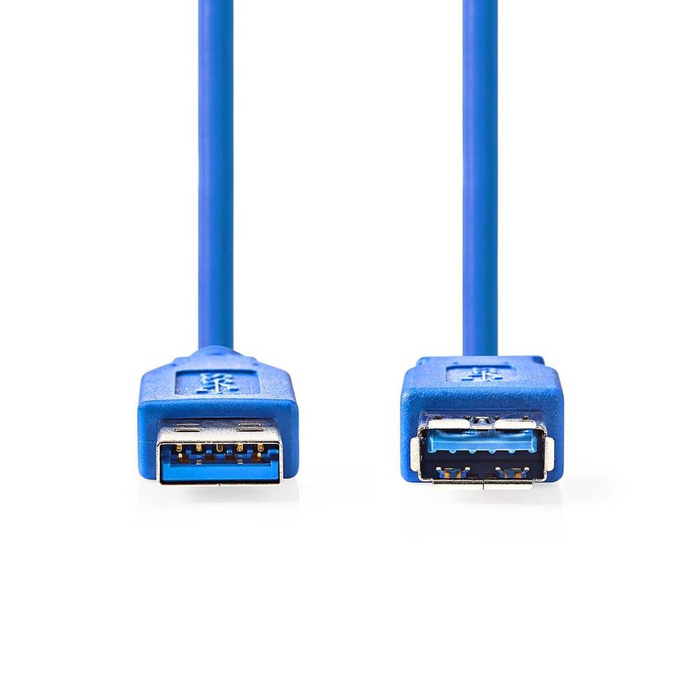 Nedis USB 3.2 Gen 1 hosszabbító kábel 3m, USB-A apa - USB-A anya, kék - CCGP61010BU30