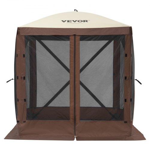 Négyoldalas Pop-Up Pavilon Napvédő Sátor Barna