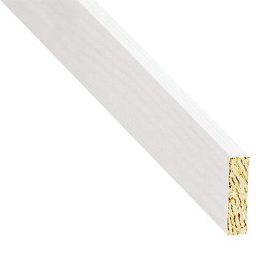 Négyszögléc (7x44 mm) fenyő, 240 cm, fehér