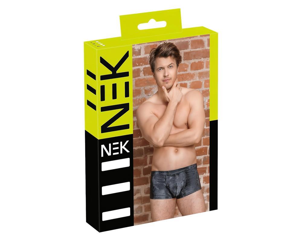NEK - kígyóbőr mintás boxer (fekete)