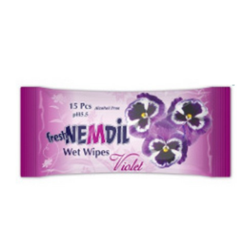 Nemdil törlőkendő nedves Viola 15x