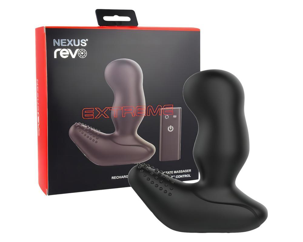 Nexus Revo Extreme - rádiós, forgó prosztata vibrátor (fekete)