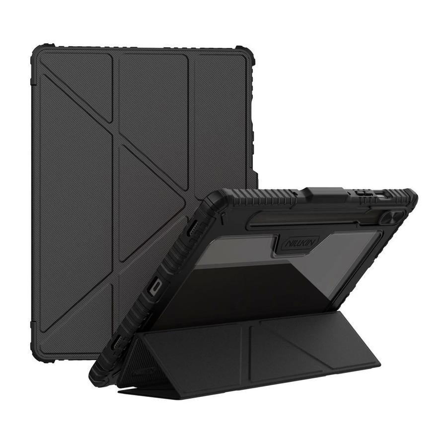 Nillkin Bumper PRO védőállványos, többszögű tok Samsung Galaxy Tab S9/S10 FE készülékhez fekete
